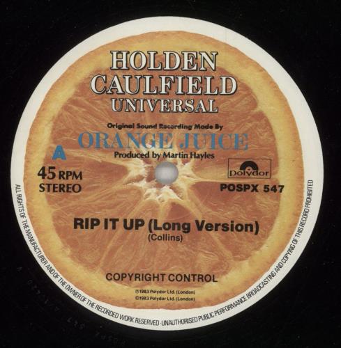 Orange Juice Rip It Up UK 12